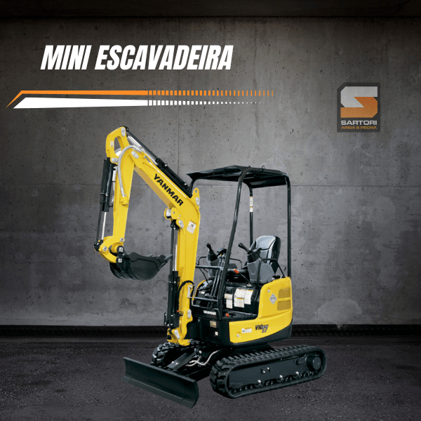 Perfeita para trabalhos em espaços compactos, nossa mini escavadeira é versátil e ágil, garantindo eficiência em cada tarefa.